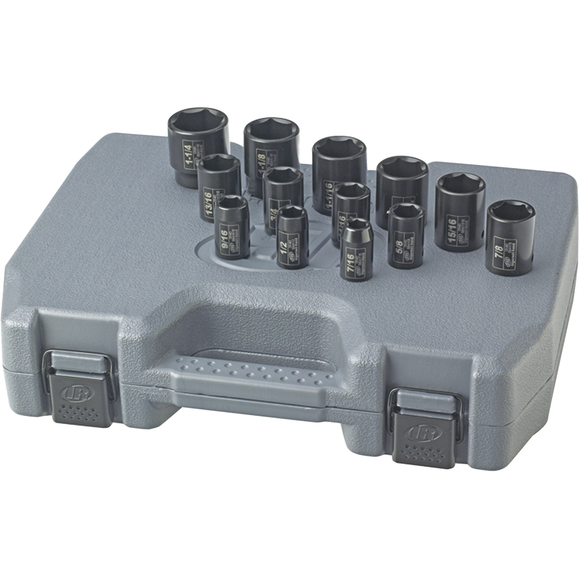 Ingersoll Rand Impact Sockets, 13-Pc. Set, 1/2in. Drive, SAE, Model# SK4H13